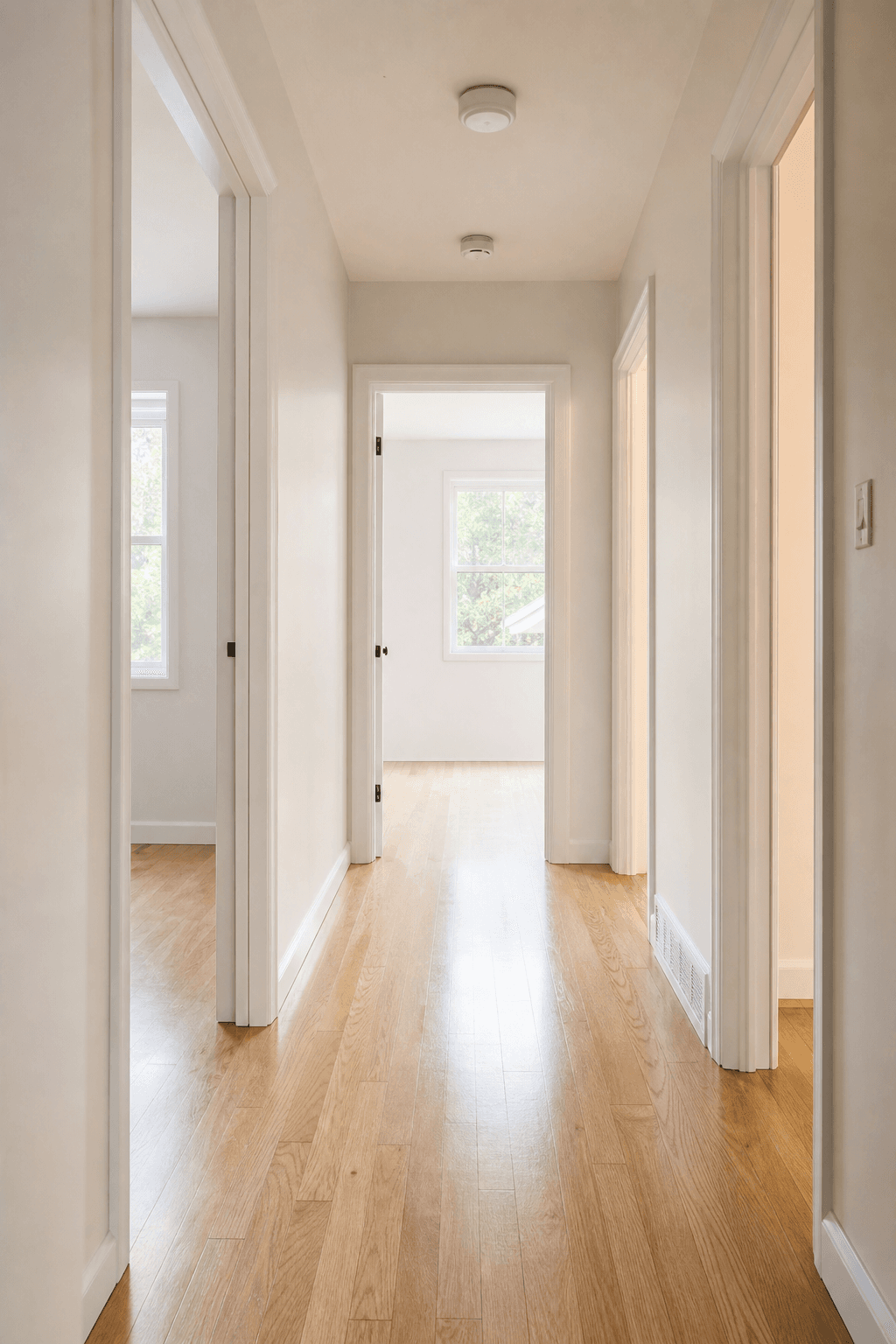 Empty hallway, post move-out